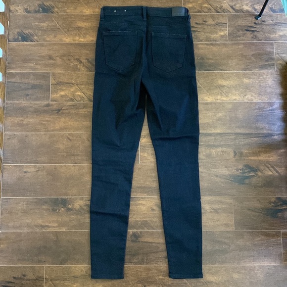 American Eagle - Real Good Jeans - Super High Rise Jegging - Distressed BLK -10L - Picture 7 of 9
